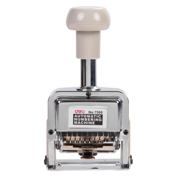 deli Classic Auto Numbering Machine 8 Digits E7508 - Grey