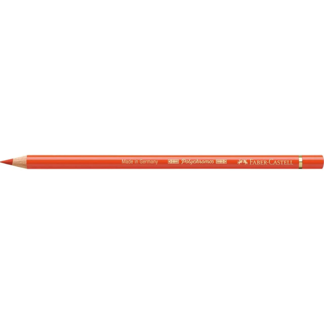 Faber-Castell Polychromos Colour Pencil 115 Dark Cadmium Orange Box Of 6 - A110115