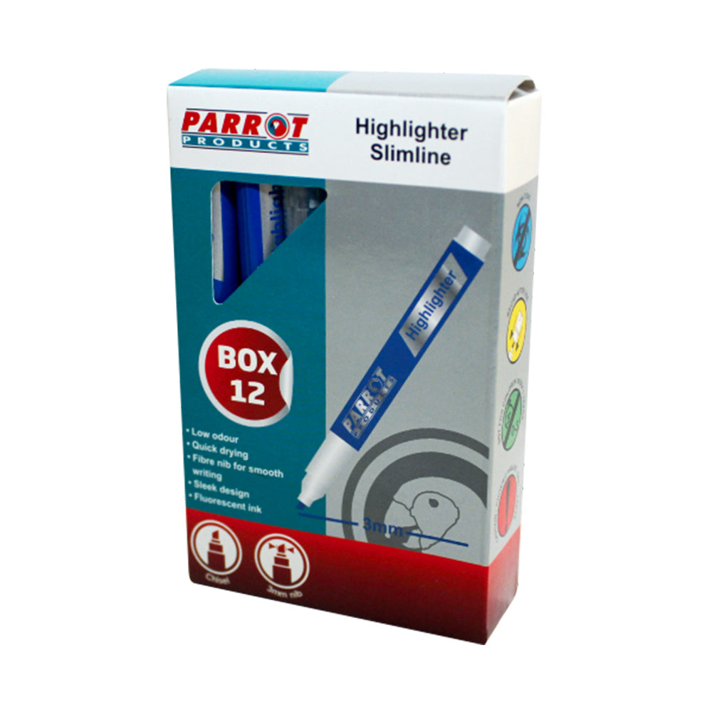 Slimline Marker Highlighters (Box of 12)