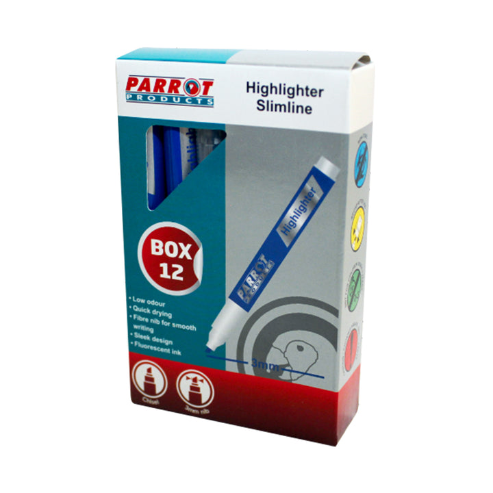 Slimline Marker Highlighters (Box of 12)