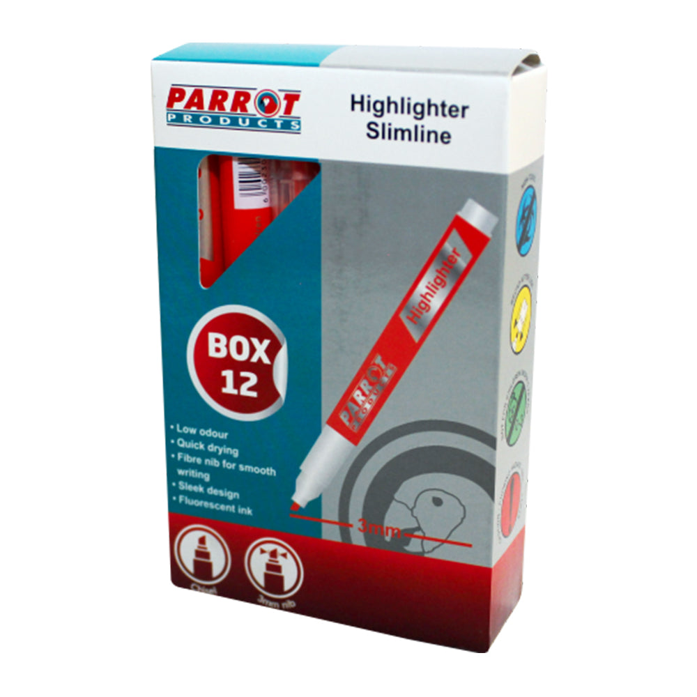 Slimline Marker Highlighters (Box of 12)