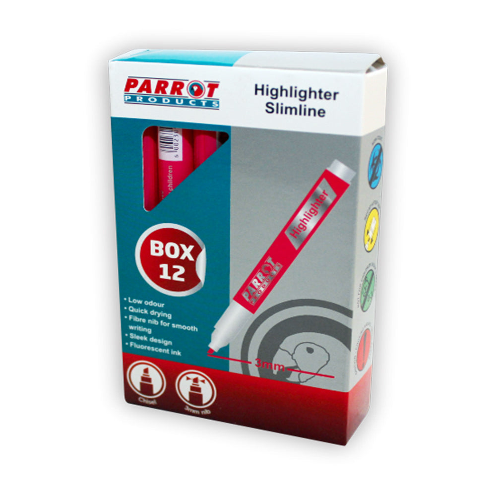 Slimline Marker Highlighters (Box of 12)