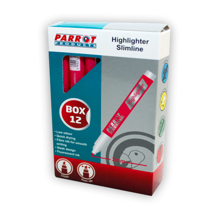Slimline Marker Highlighters (Box of 12)