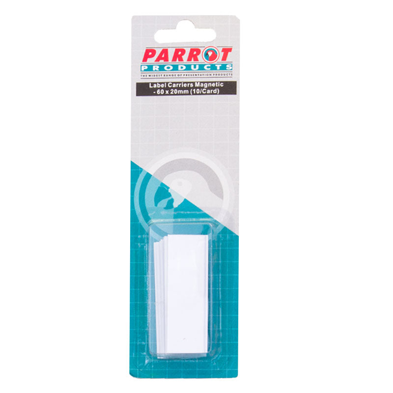 Parrot Magnetic Label Carriers (20*60mm - 10 Pack) - BA1130