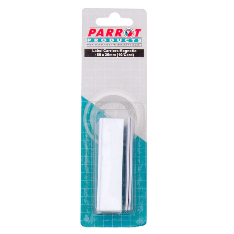 Parrot Magnetic Label Carriers (20*80mm - 10 Pack) - BA1131