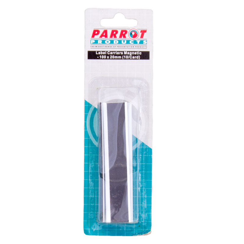 Parrot Magnetic Label Carriers (20*100mm - 10 Pack) - BA1132