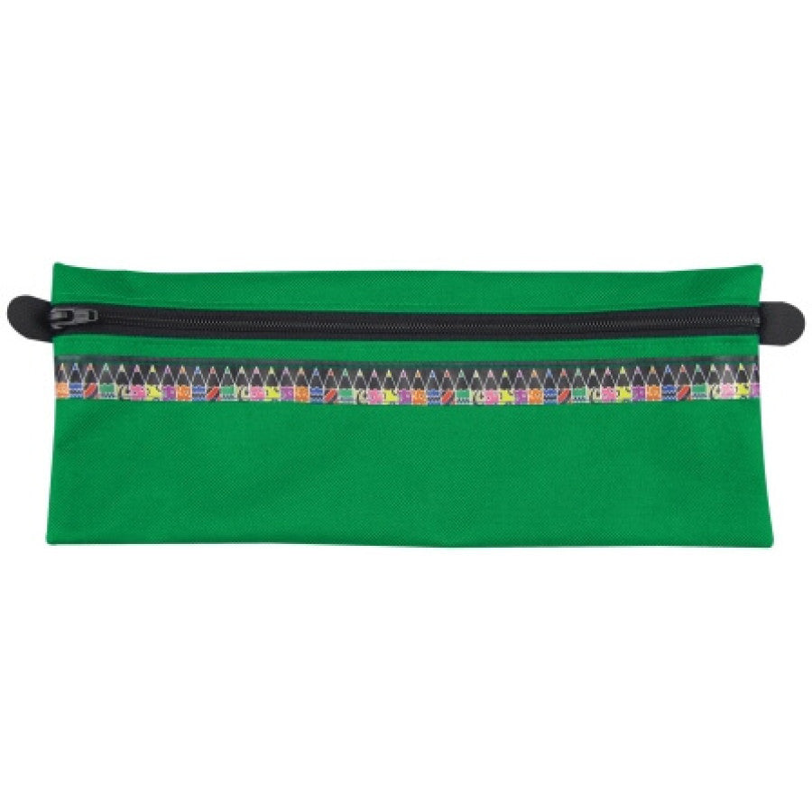 BANTEX Nylon Pencil Bag with Zip &amp; Pencil Ribbon 32cm