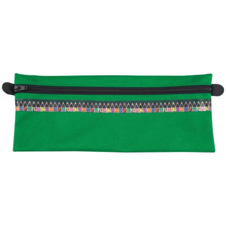 BANTEX Nylon Pencil Bag with Zip &amp; Pencil Ribbon 32cm