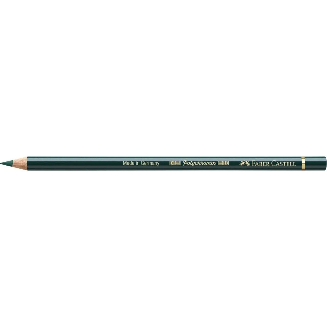Faber-Castell Polychromos Colour Pencil 267 Pine Green Box Of 6 - A110267
