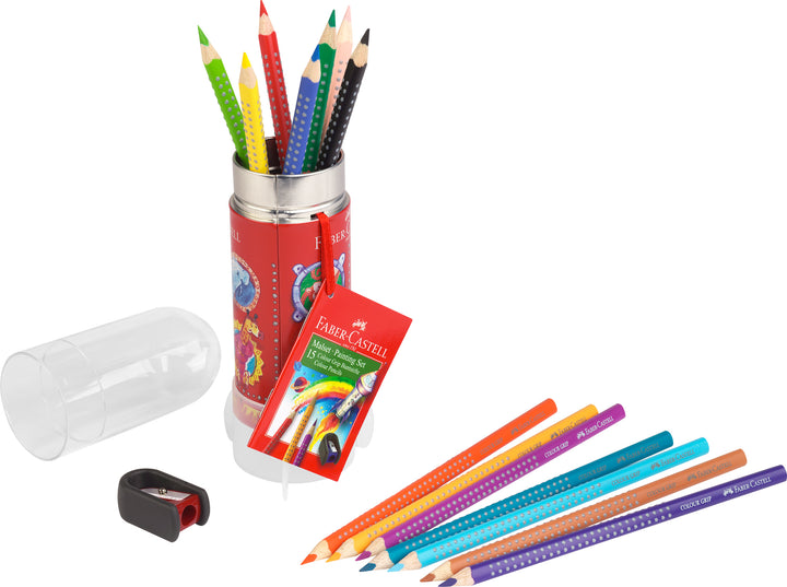 Faber-Castell Colour Grip Colouring Set Rocket Of 16 Pieces - A112457