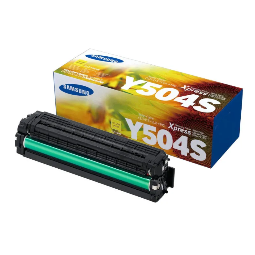 Samsung Yellow Laser Toner Cartridge -  CLT-Y504S