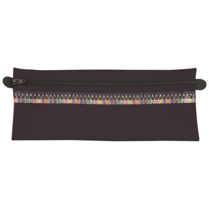 BANTEX Nylon Pencil Bag with Zip &amp; Pencil Ribbon 32cm