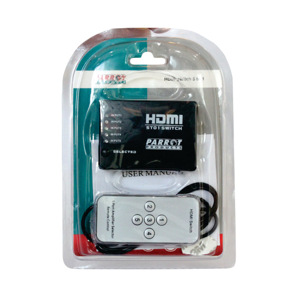 Parrot 5-Port HDMI Switch - AD2006