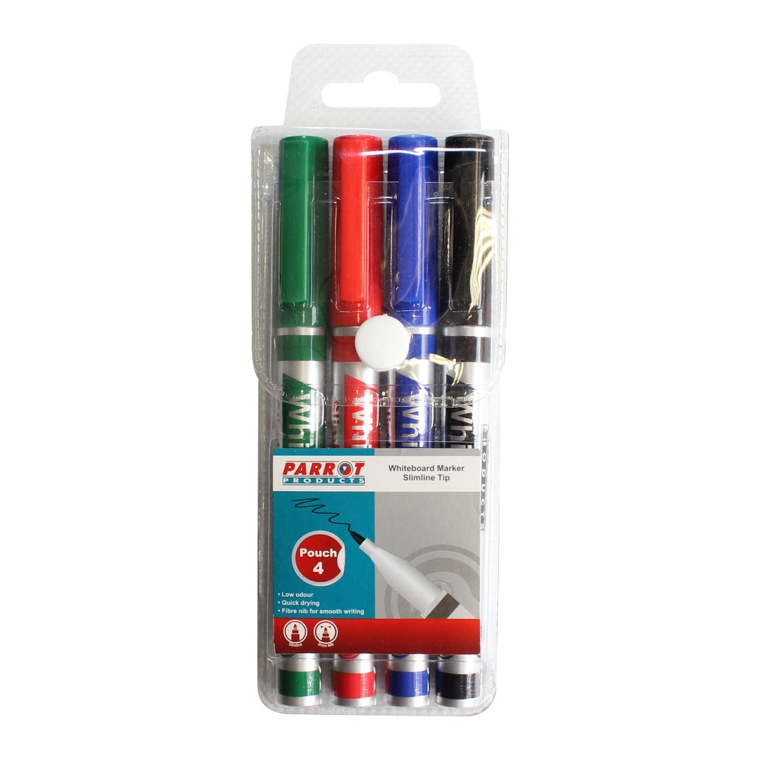 Parrot Whiteboard Marker (Slimline Tip - Pouch)