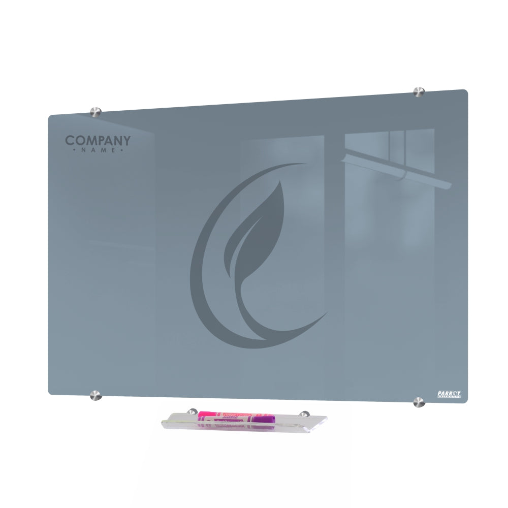 Parrot Glass Whiteboard Non-Magnetic Printed (1500x1200mm) - BD1961A