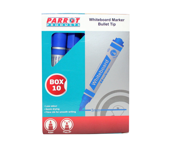 Whiteboard Markers (10 Markers - Bullet Tip)
