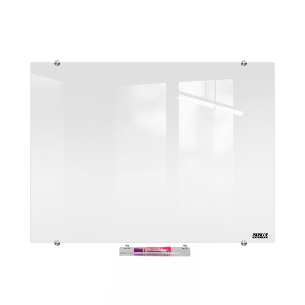 Parrot Glass Whiteboard Non-Magnetic (1800x1200mm) - BD1968