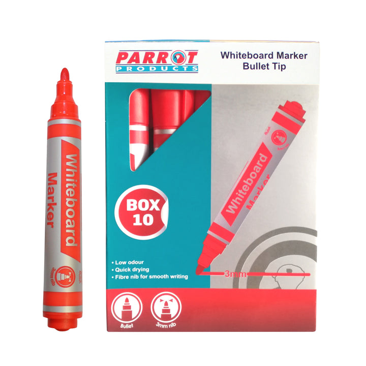 Whiteboard Markers (10 Markers - Bullet Tip)