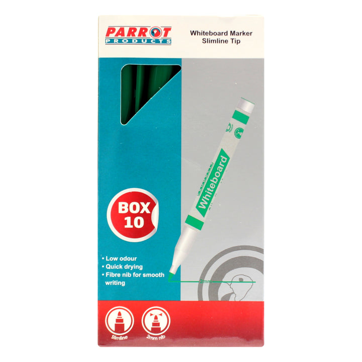 Whiteboard Markers (10 Markers - Slimline Tip )