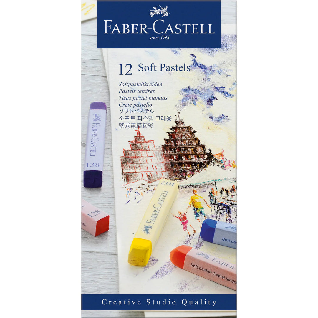 Faber-Castell Soft Pastels Cardboard Wallet Of 12 - A128312