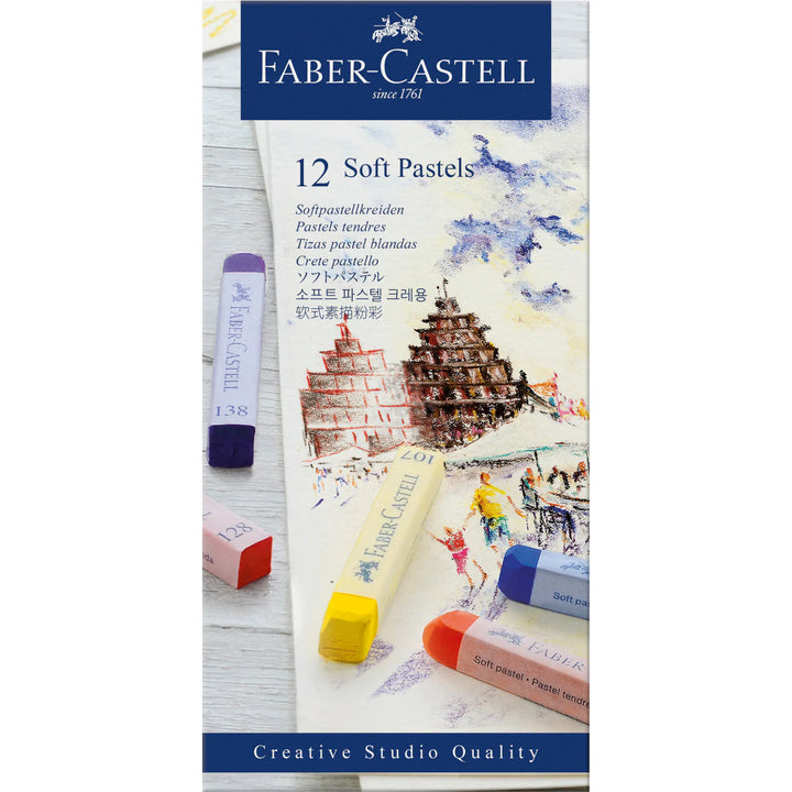 Faber-Castell Soft Pastels Cardboard Wallet Of 12 - A128312