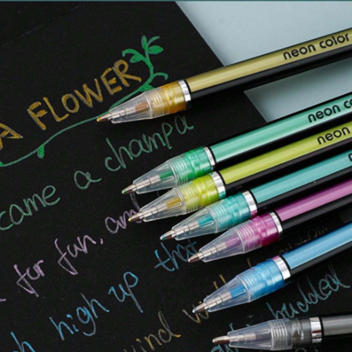 Zuixua Neon Colour Pens 1.0mm Wallet of 18 - HG6107-18