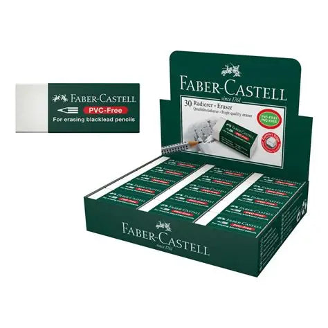 PVC FREE PENC ERASER BOX of 20 or box of 30