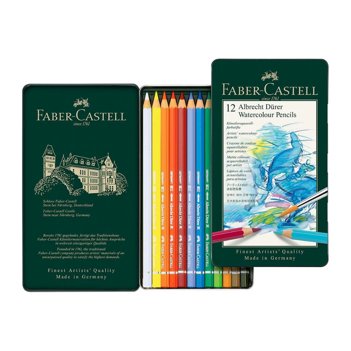 Faber-Castell Albrecht Dürer Watercolour Pencil Tin Of 12 - A117512