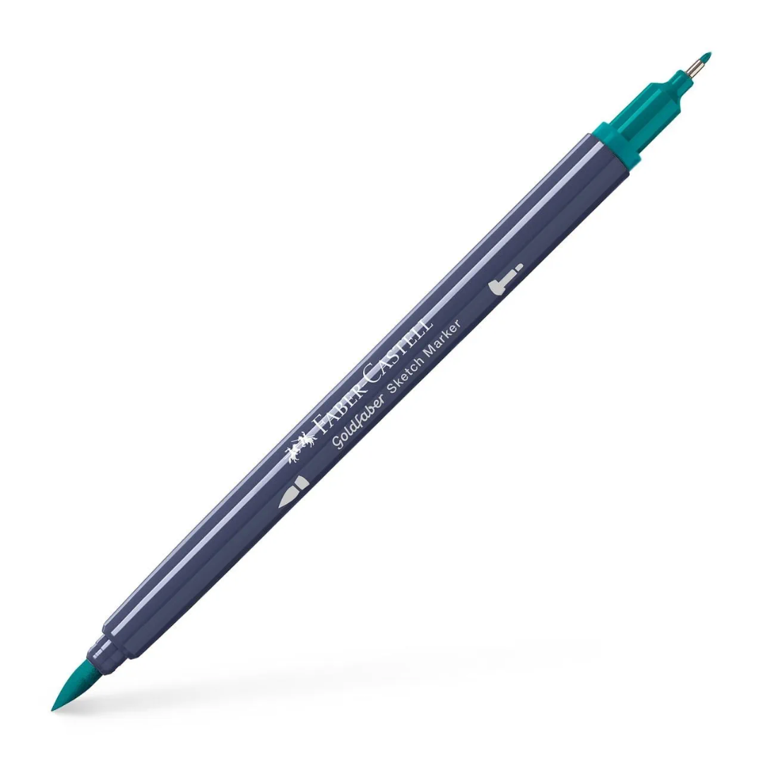 Faber-Castell Goldfaber 313 Dark Cobalt Green Sketch Marker - A164751