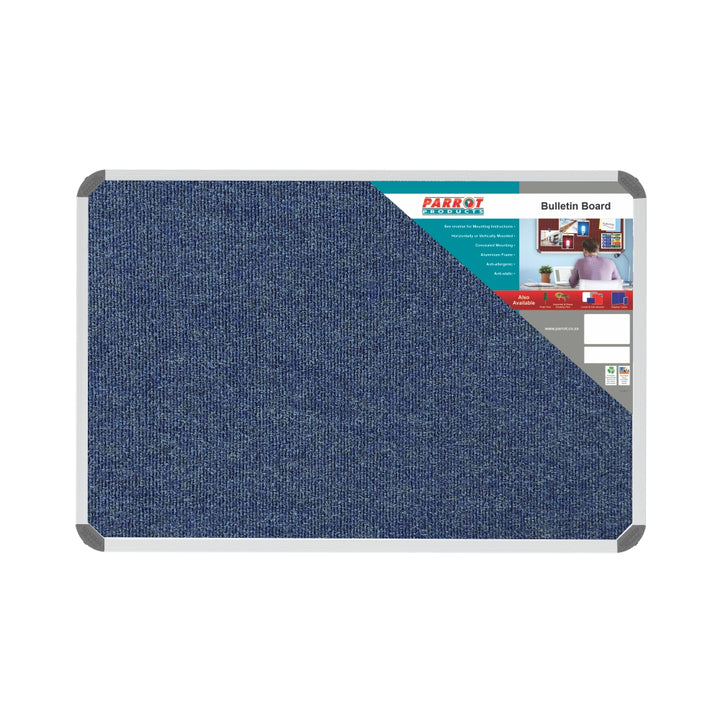 Parrot Bulletin Board Ribbed Aluminium Frame (900x600mm)