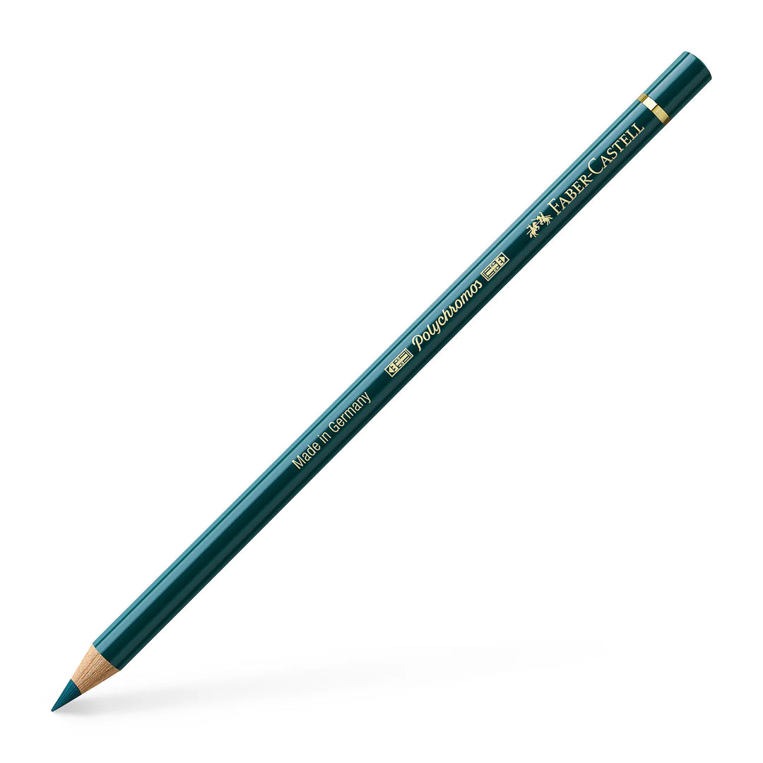 Faber-Castell Polychromos Colour Pencil 158 Deep Cobalt Green Box Of 6 - A110158