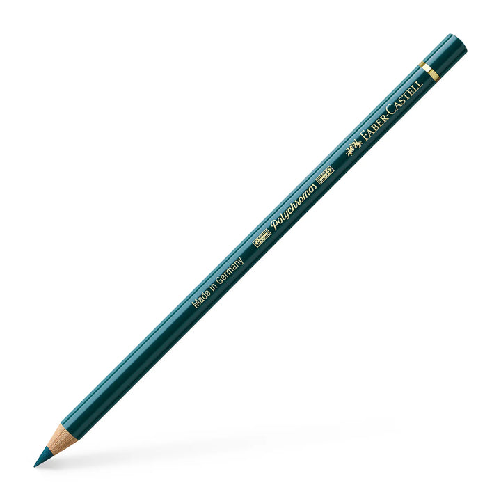 Faber-Castell Polychromos Colour Pencil 158 Deep Cobalt Green Box Of 6 - A110158