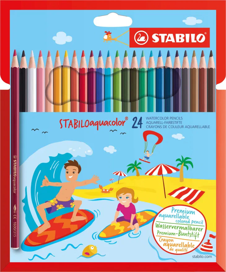 Stabilo Aquacolor Aquarellable Colour Pencil: Assorted
