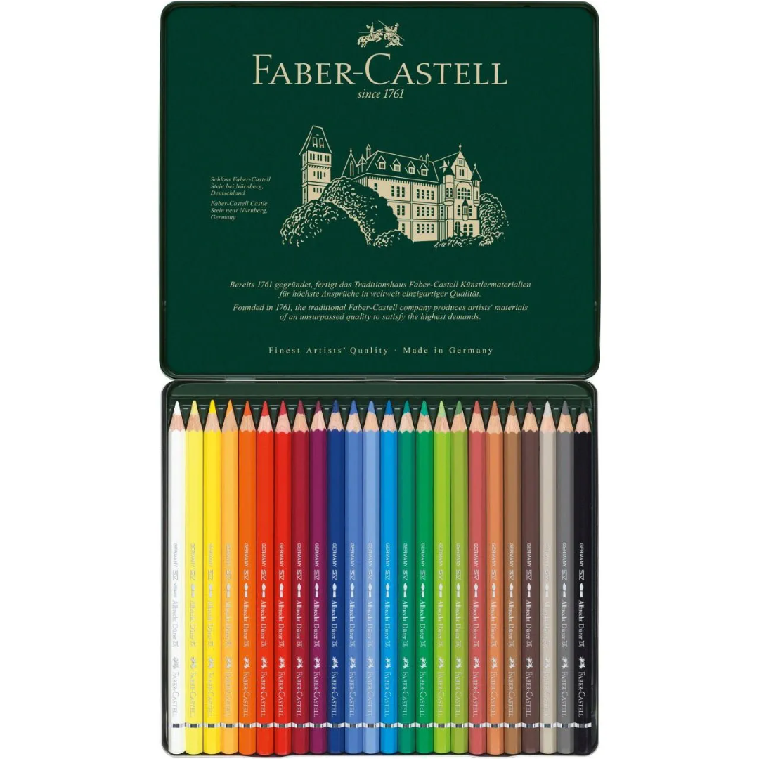Faber-Castell Albrecht Dürer Watercolour Pencil Tin Of 24 - A117524