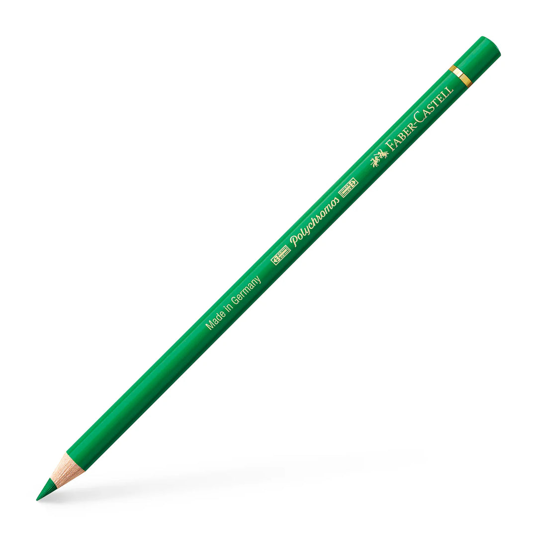 Faber-Castell Polychromos Colour Pencil 163 Emerald Green Box Of 6 - A110163