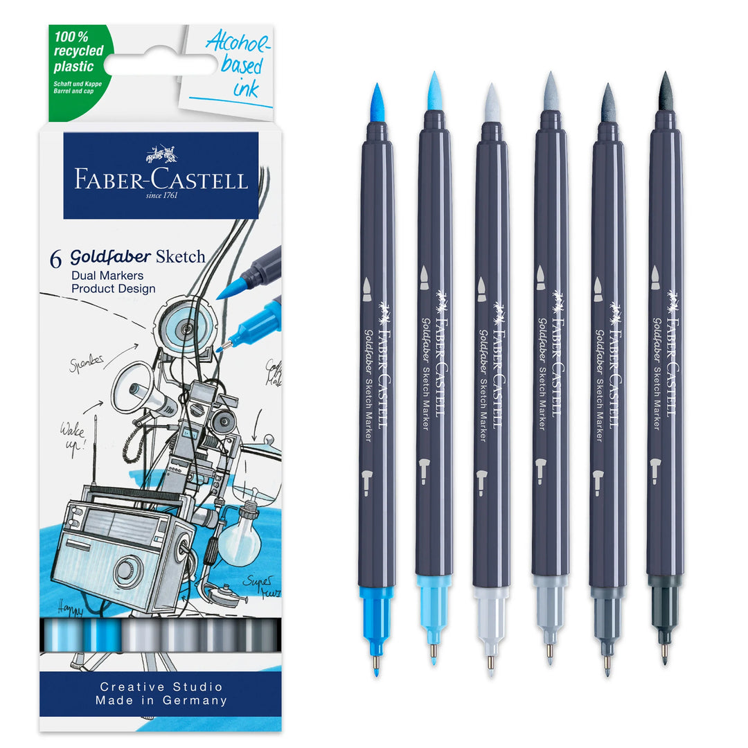 Faber-Castell Goldfaber Sketch Marker Product Design 6ct Set - A164806
