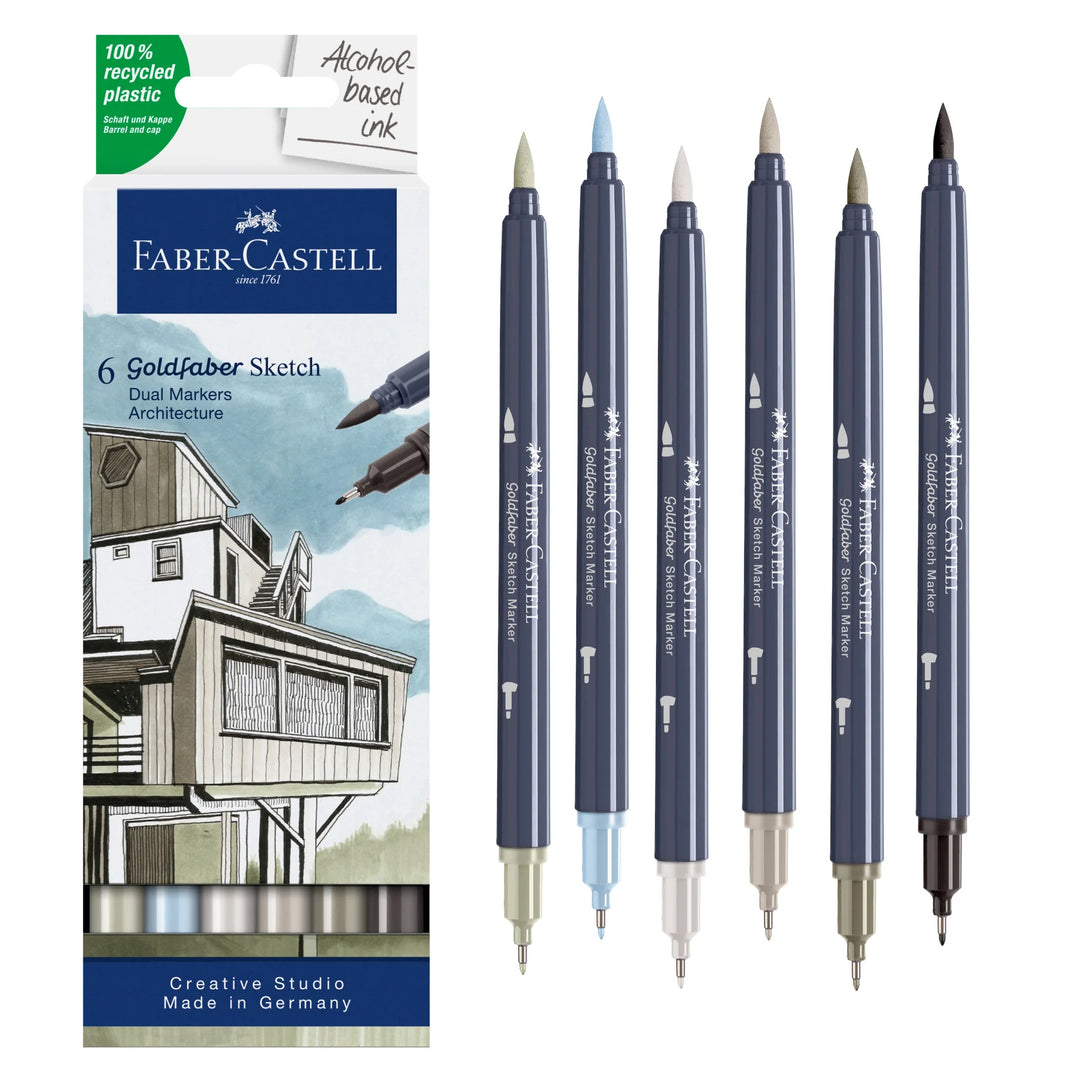 Faber-Castell Goldfaber Sketch Marker Architecture Set, 6ct - A164807
