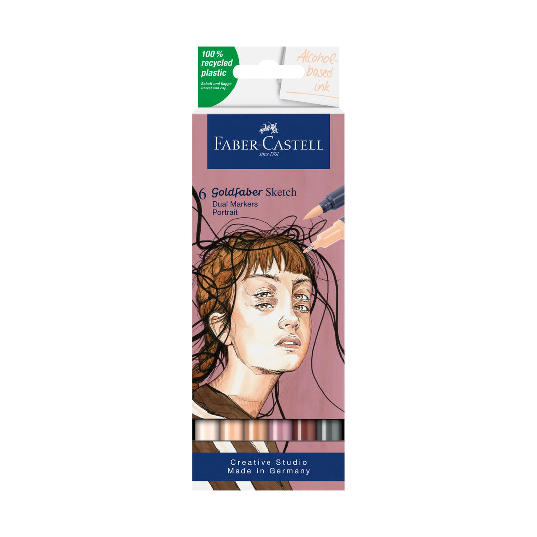 Faber-Castell Sketch Marker Portrait 6ct Set - A164812