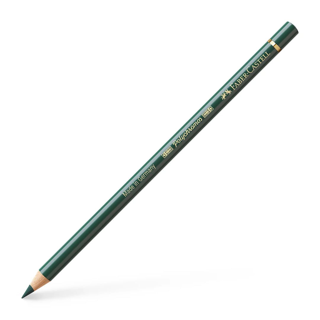 Faber-Castell Polychromos Colour Pencil 165 Juniper Green Box Of 6 - A110165