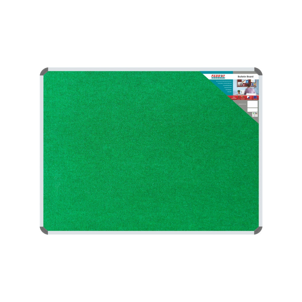 Parrot Bulletin Board Ribbed Aluminium Frame (1200x900mm)