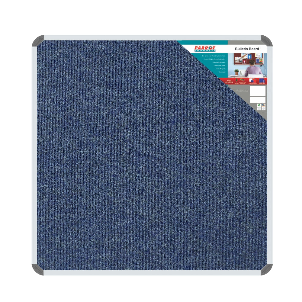 Parrot Bulletin Board Ribbed Aluminium Frame (1000x1000mm)