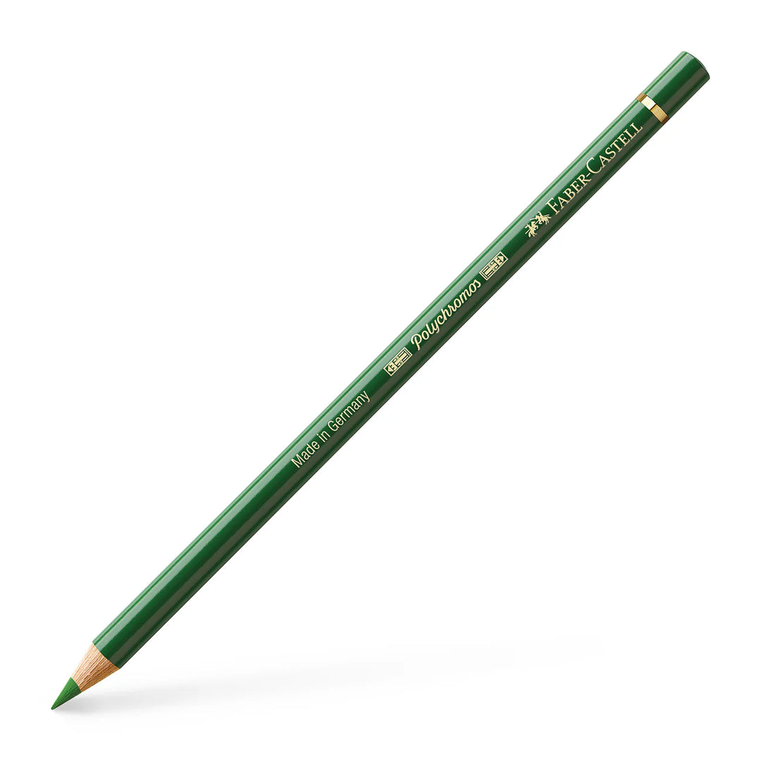 Faber-Castell Polychromos Colour Pencil 167 Permanent Green Olive Box Of 6 - A110167