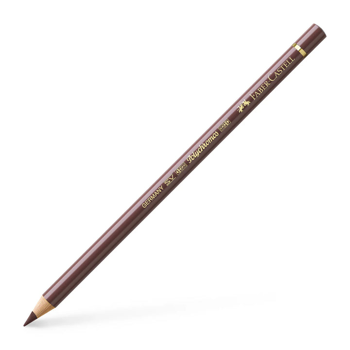 Faber-Castell Polychromos Colour Pencil 176 Van Dyck Brown Box Of 6 - A110176