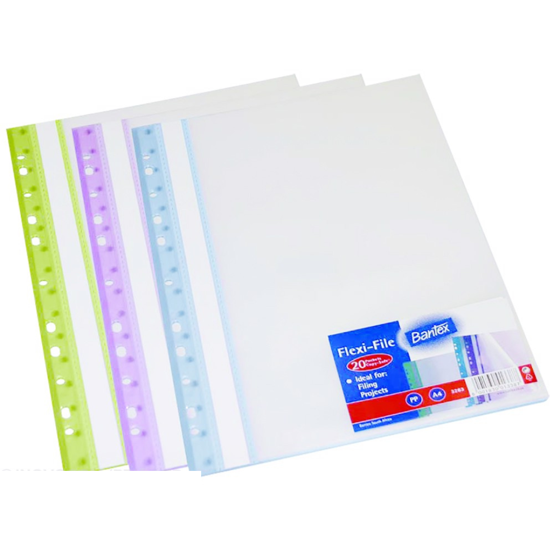 Bantex Flexi-file With Copy-safe® Filing Pockets 20 - B326300000