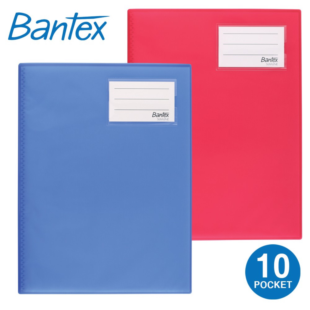 Bantex A4 10 Pocket Slim-Line Display Book - B3315SPE00