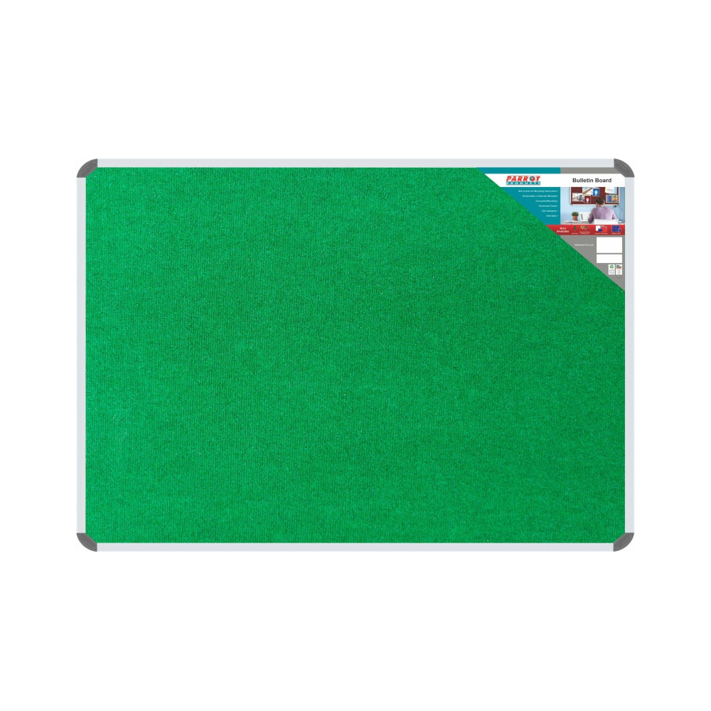 Parrot Bulletin Board Ribbed Aluminium Frame (1800x1200mm)