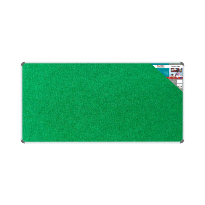 Parrot Bulletin Board Ribbed Aluminium Frame (2400x1200mm)