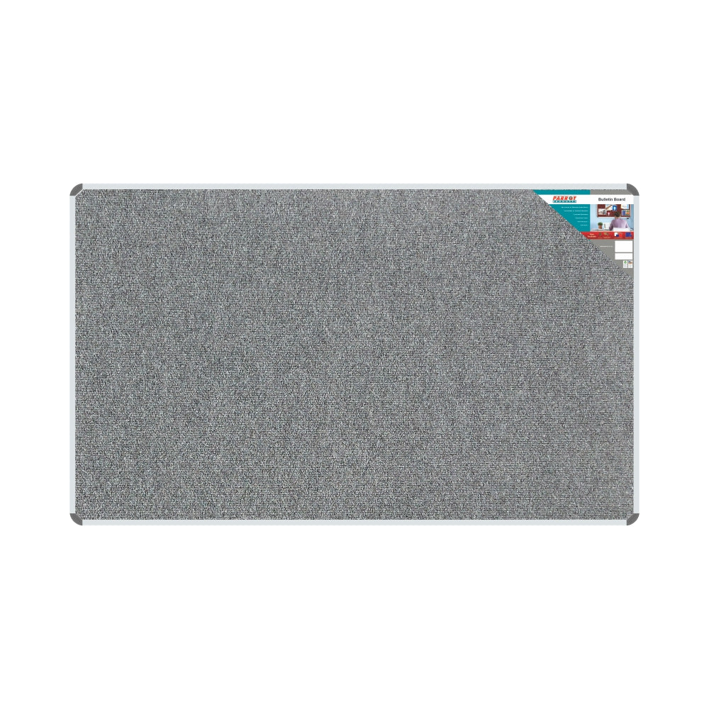 Parrot Bulletin Board Ribbed Aluminium Frame (2000x1200mm)