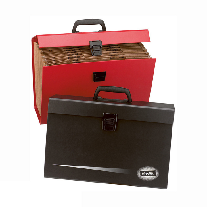 Bantex Expanding File Foolscap Portable 19 Partitions