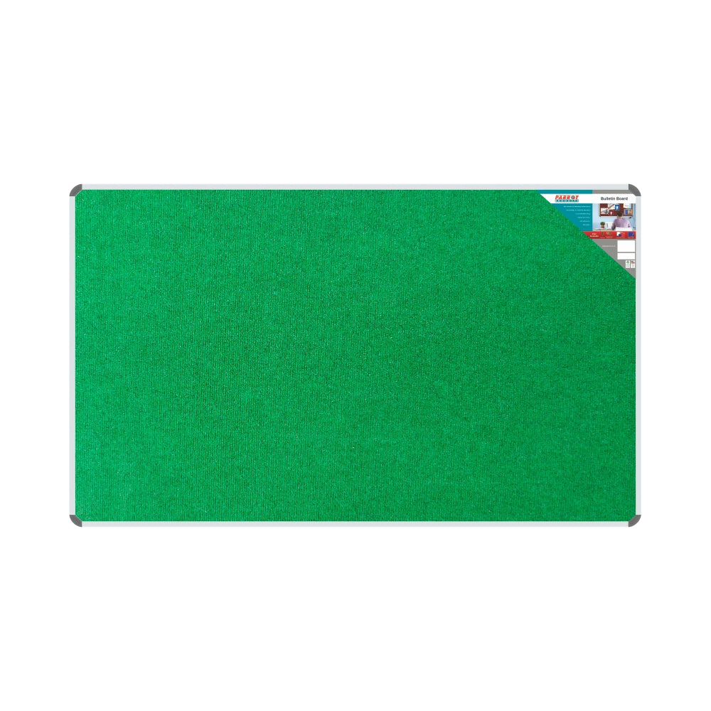 Parrot Bulletin Board Ribbed Aluminium Frame (2000x1200mm)